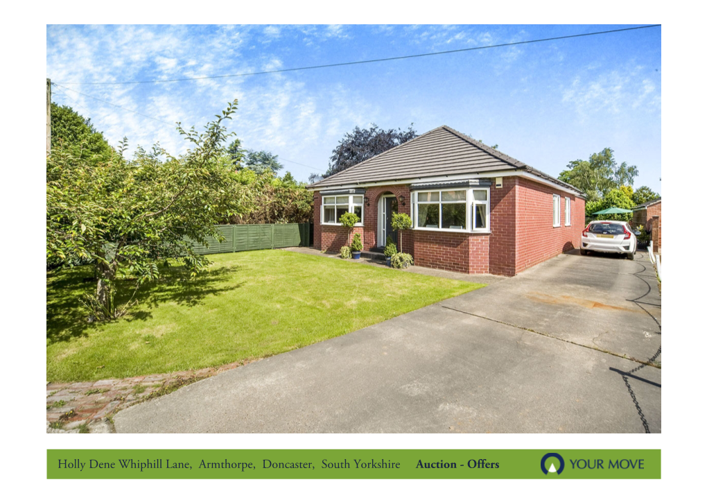 Holly Dene Whiphill Lane, Armthorpe, Doncaster, South Yorkshire Auction - Offers Invited