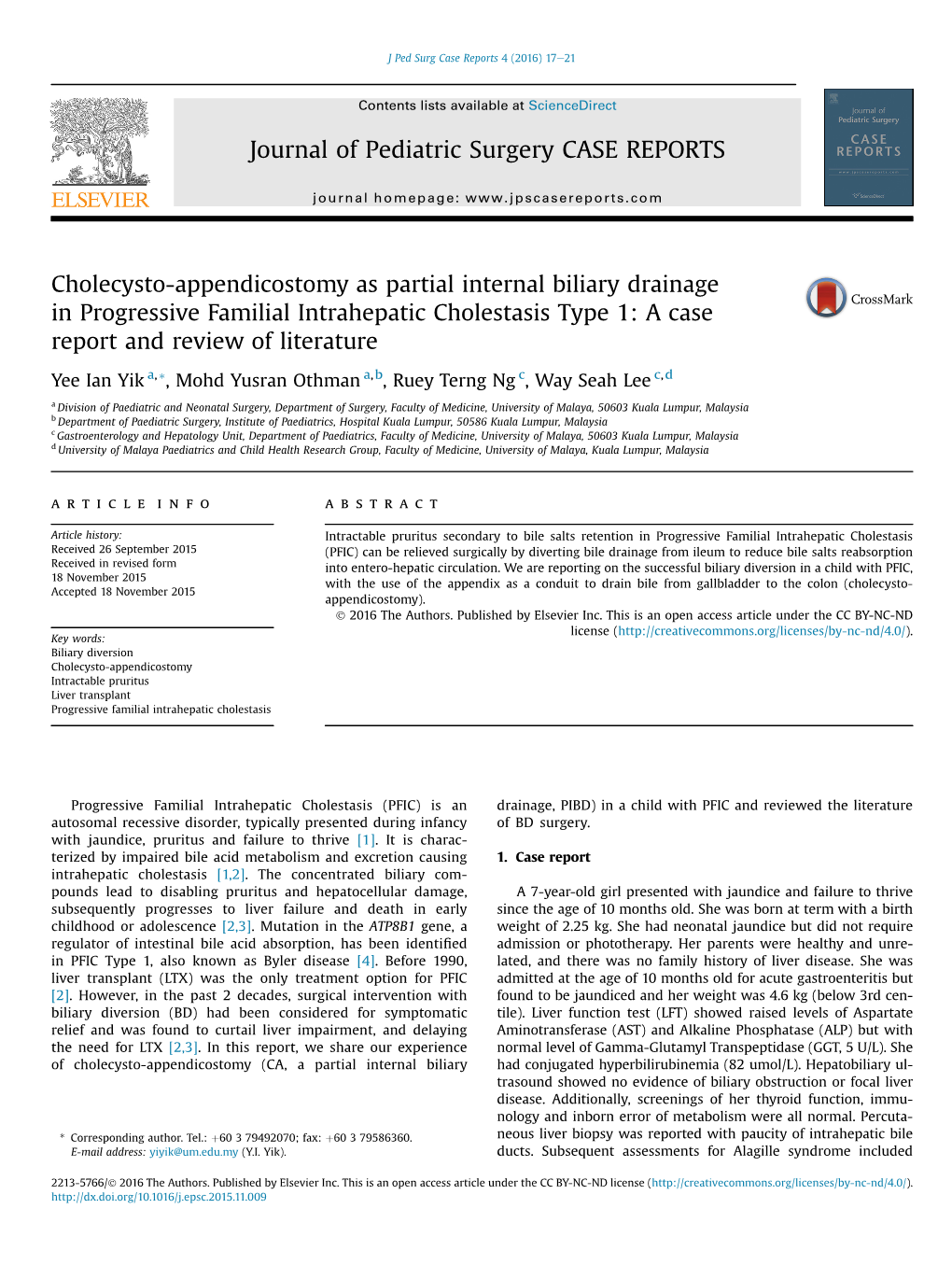 Cholecysto-Appendicostomy As Partial Internal Biliary Drainage In&Nbsp