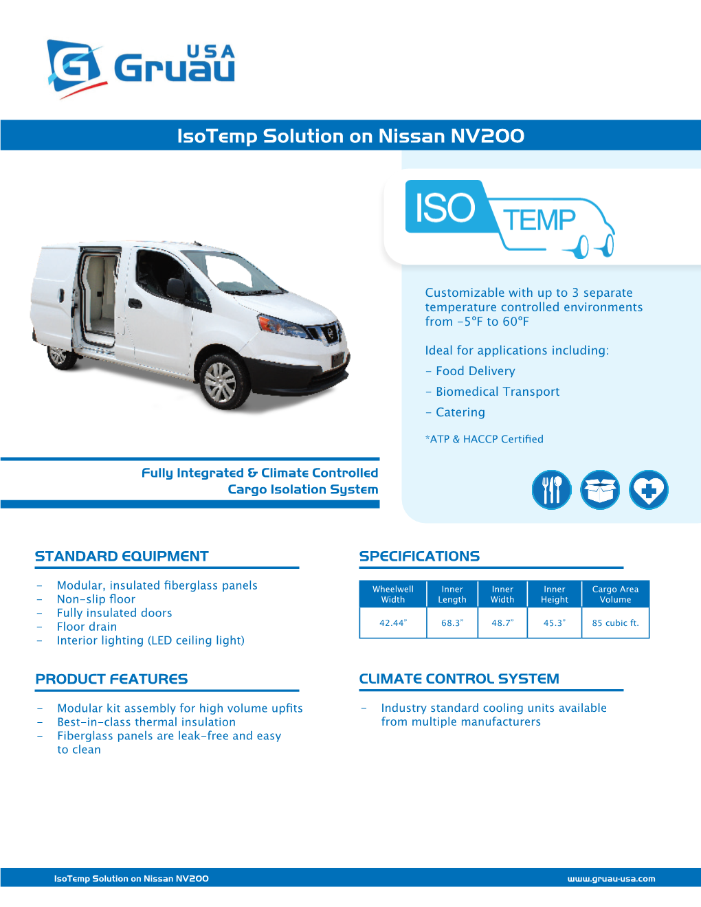 Isotemp Solution on Nissan NV200