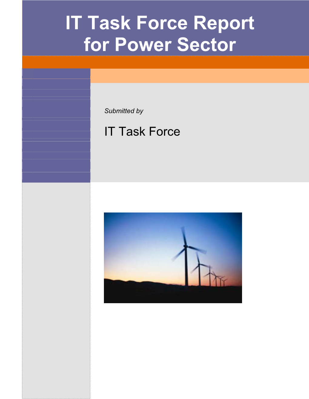 IT Task Force Report for Power Sector