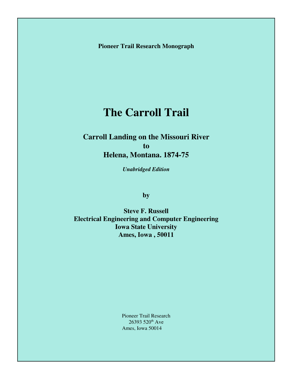 The Carroll Trail