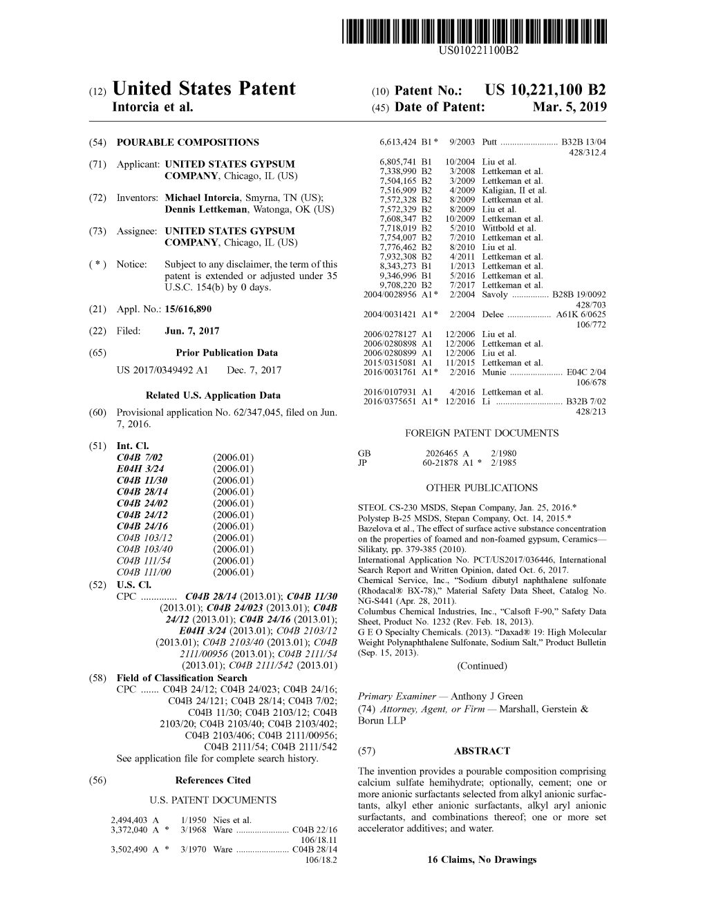 ( 12 ) United States Patent