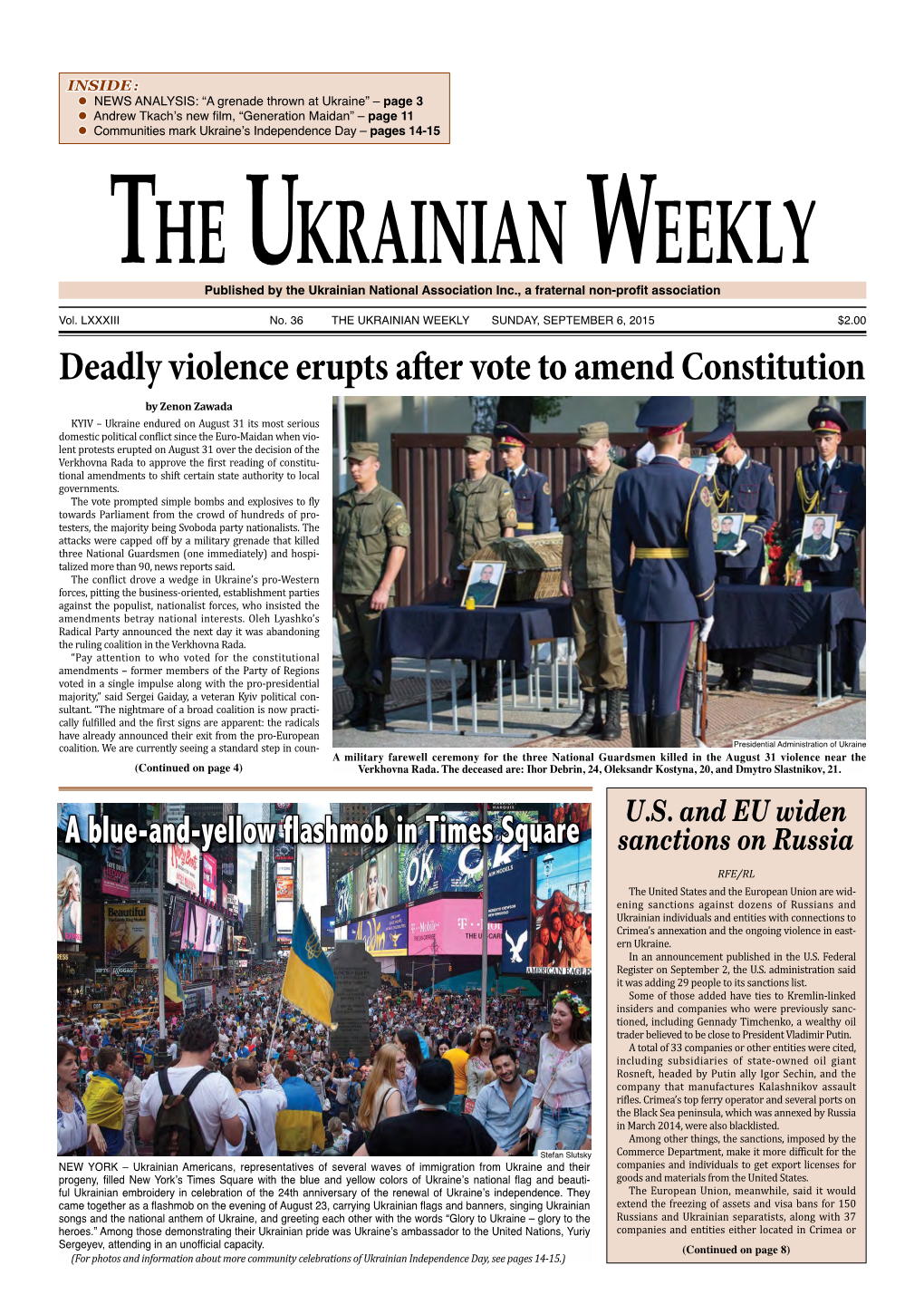 The Ukrainian Weekly, 2015