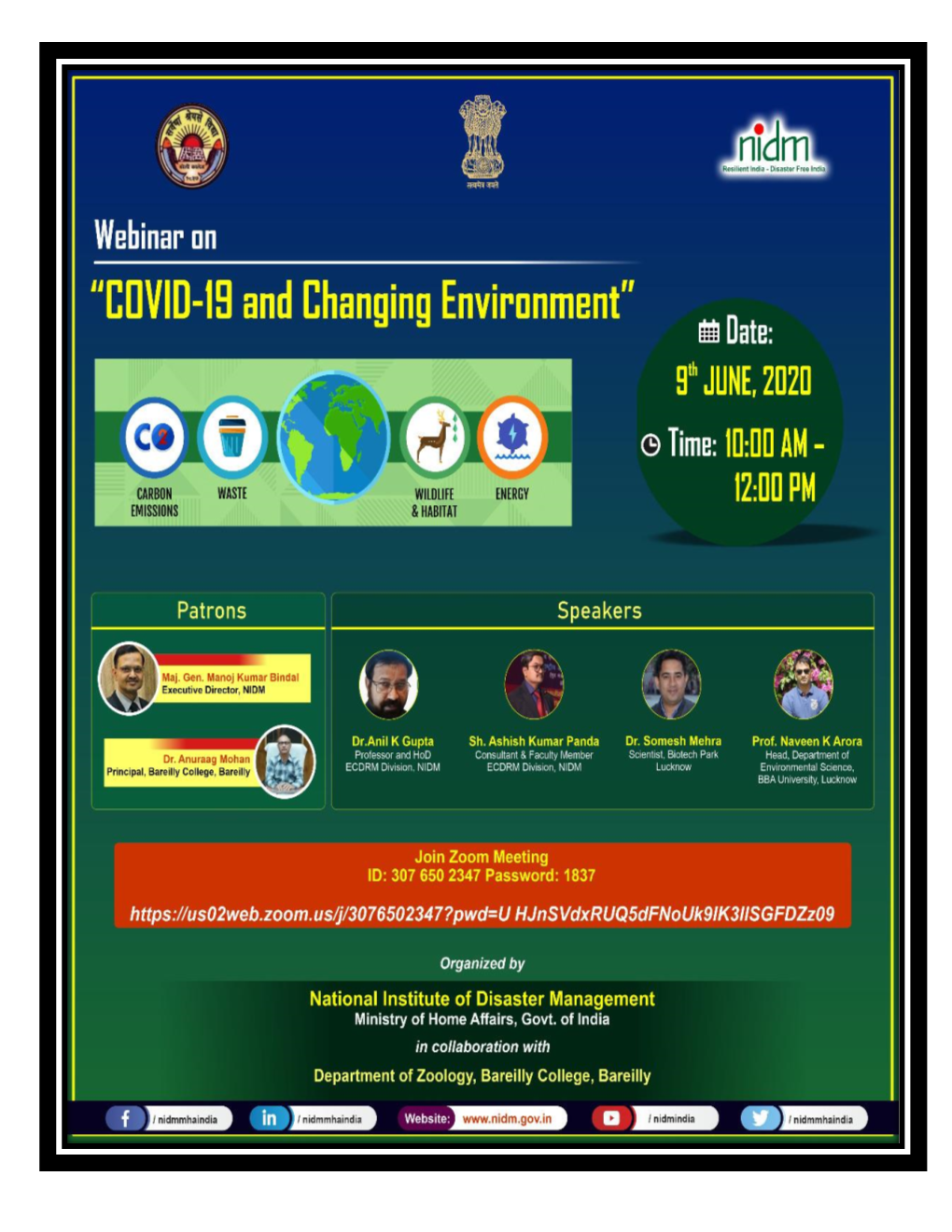 Covid-19 and Changing Environment”