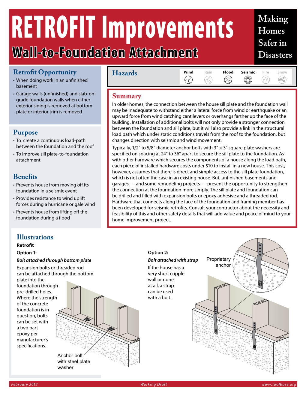 Wall-To-Foundation Attachment Disasters