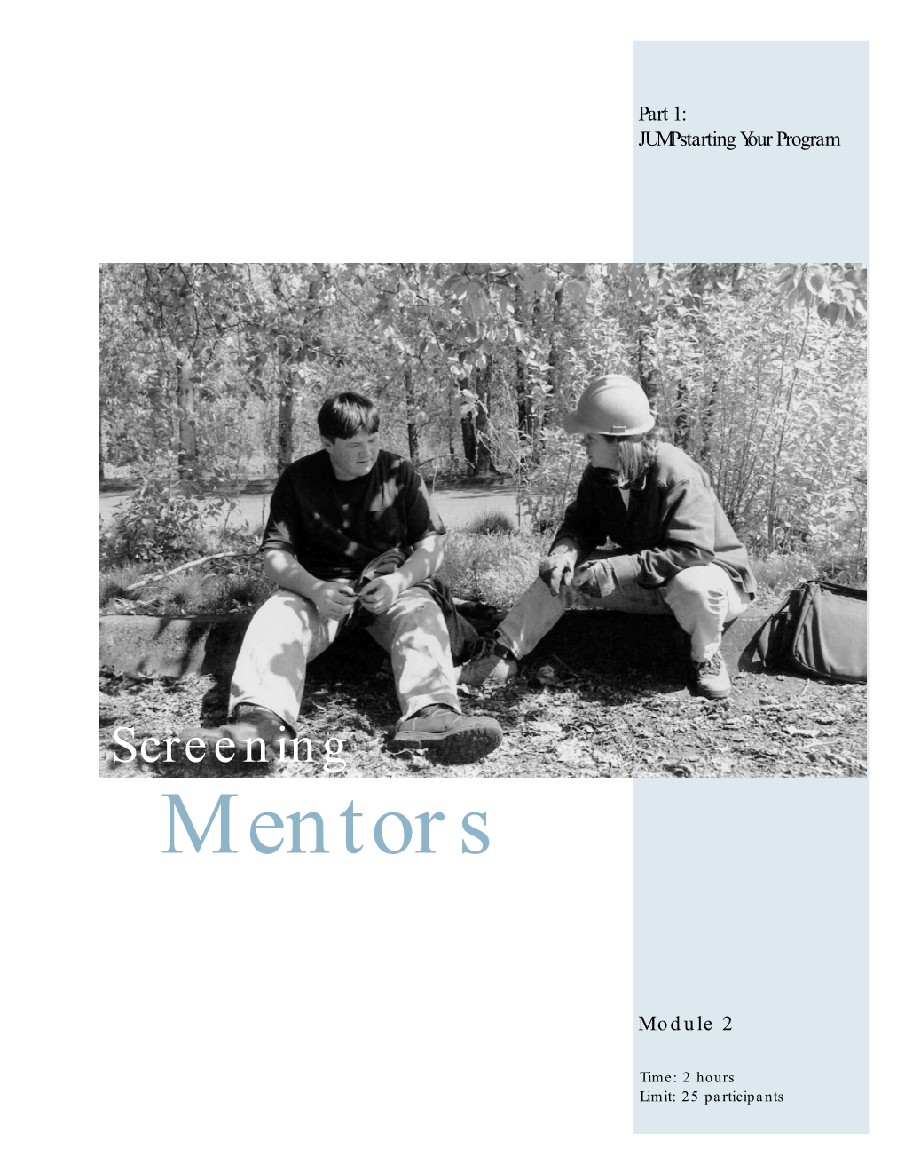 Module 2: Screening Mentors