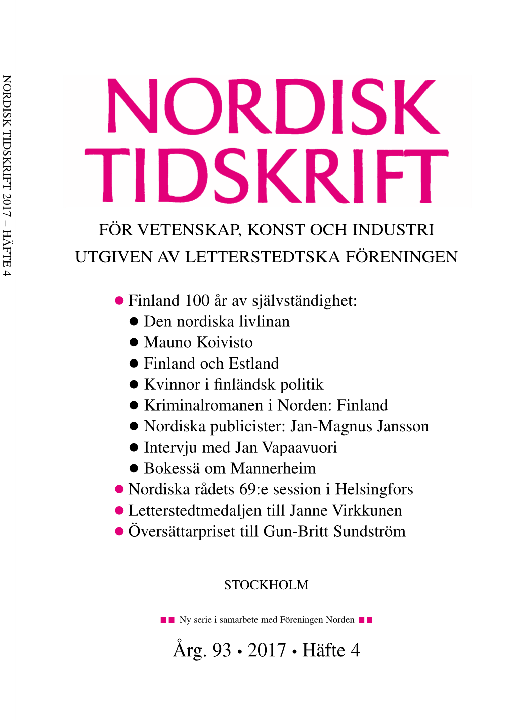 Nordisk Tidskrift 4/17 (Pdf)