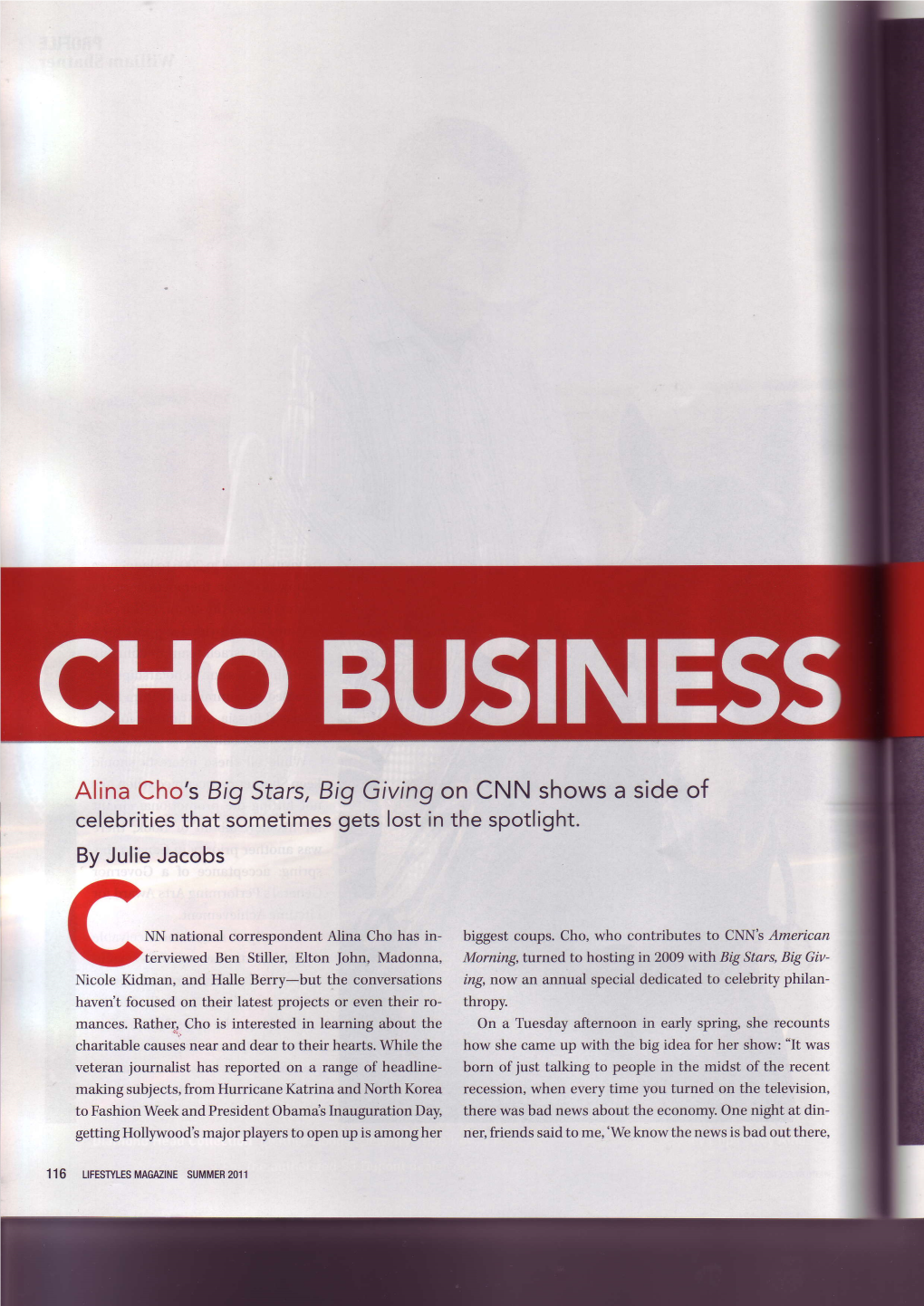 Alina Cho's Big Stars,Big Giving on CNN Shows a Side Of