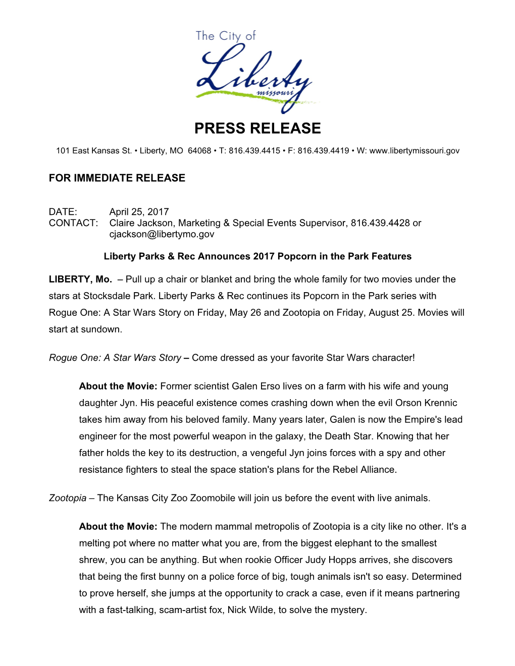 Press Release