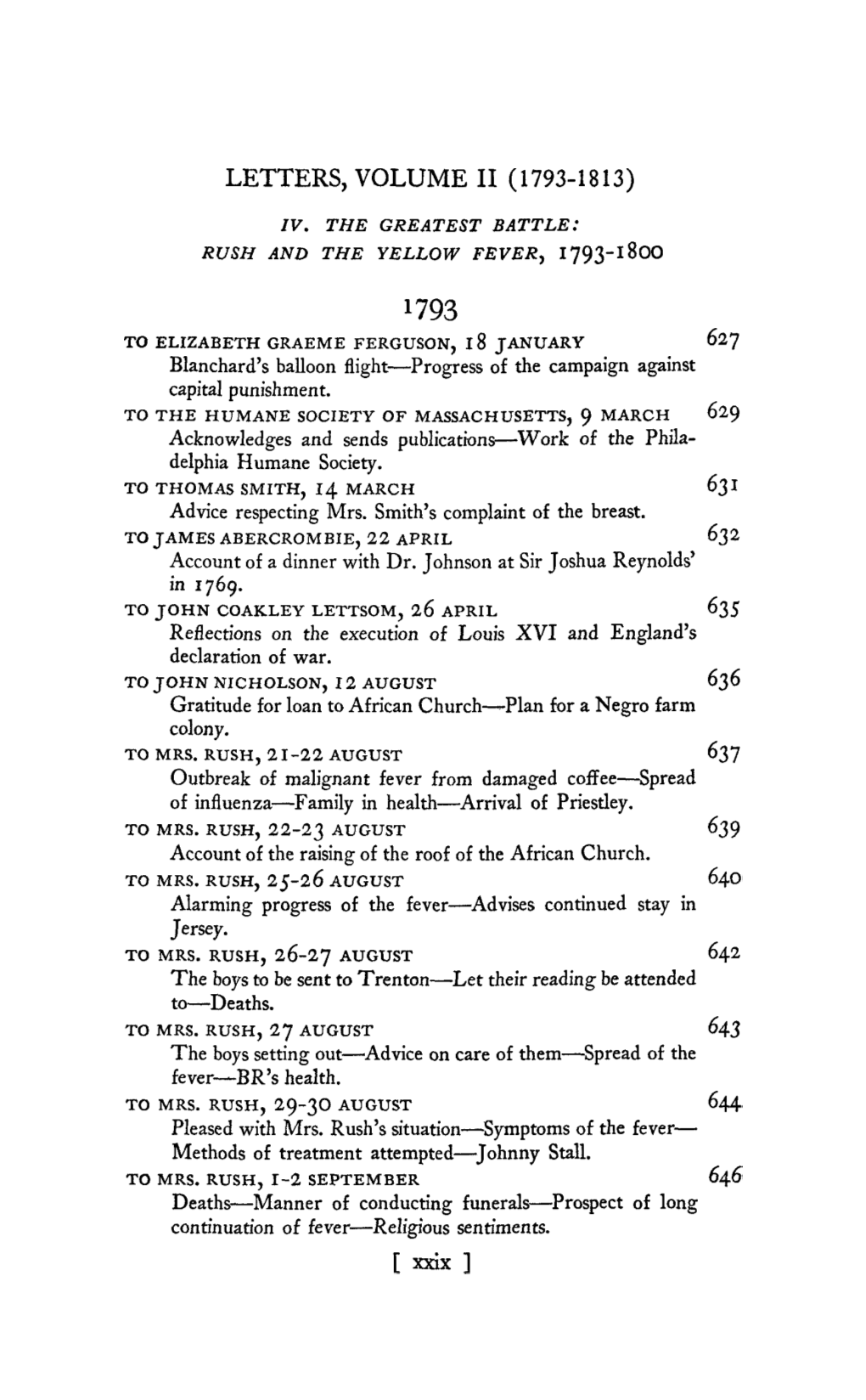 Letters, Volume Ii (1793-1813)