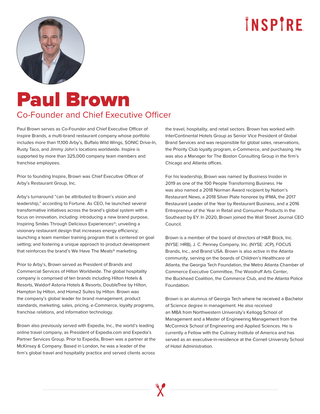 Paul Brown Co-Founder and Chief Executive Officer