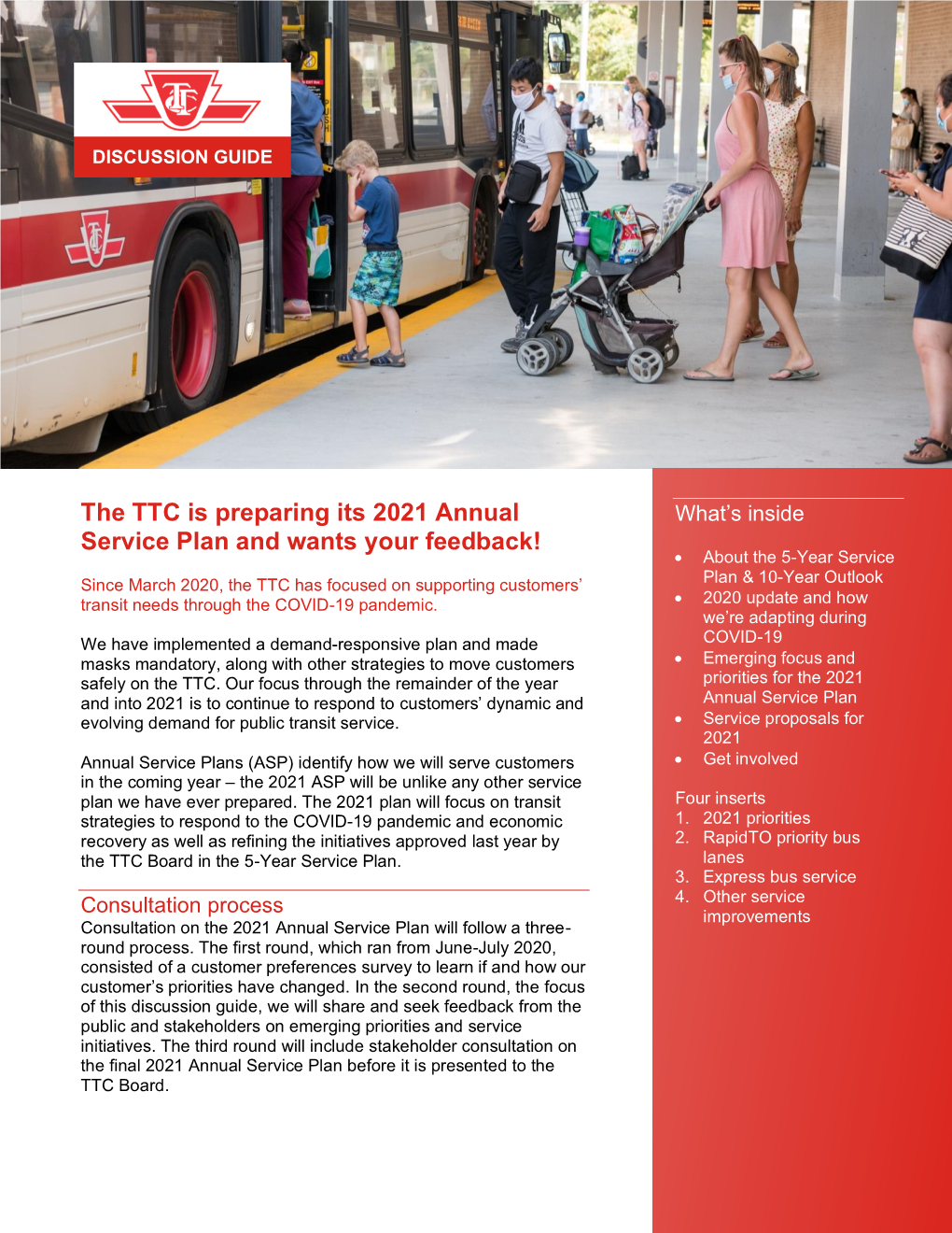 TTC 2021 Annual Service Plan Discussion Guide, Sept 22, 2020