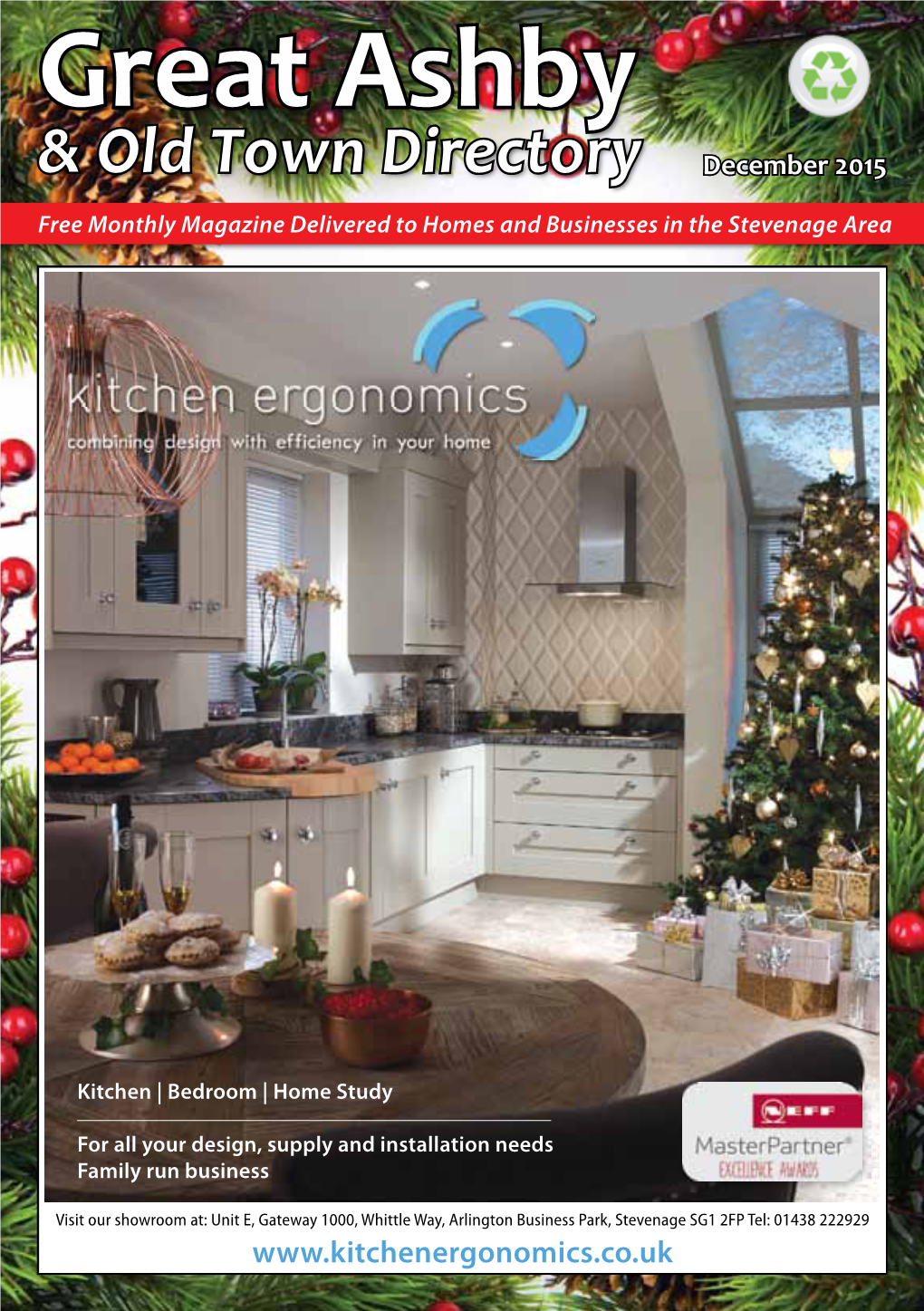 Great Ashby & Old Town Directory December 2015 Free Monthly Magazine Delivered to Homes and Businesses in the Stevenage Area