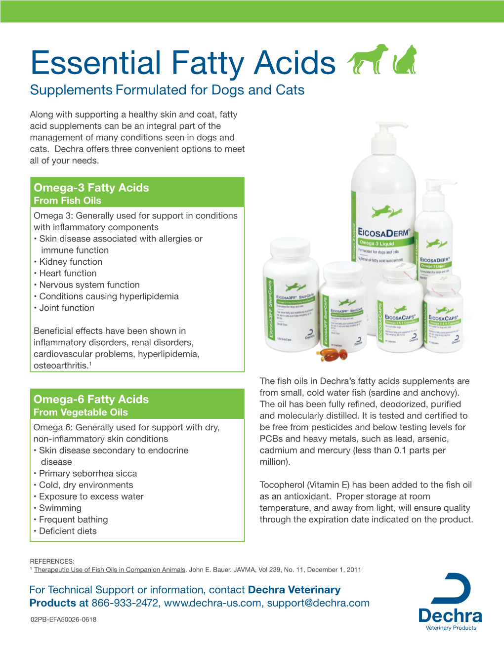 Essential Fatty Acids Supplements Formulated for Dogs and Cats