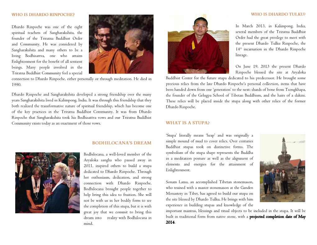 Dhardo Rinpoche Was One of the Eight Spiritual Teachers Of