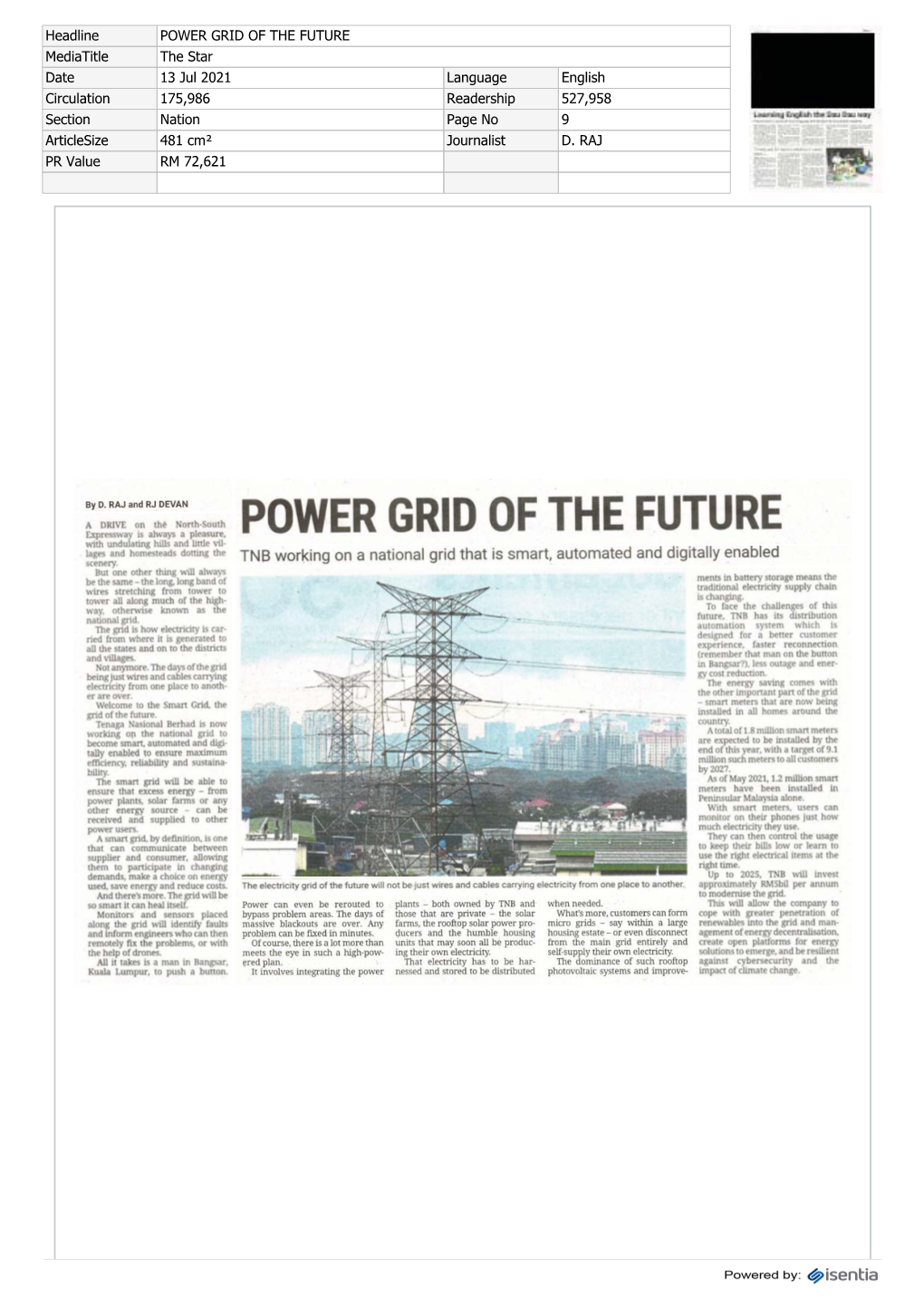 Power Grid of the Future