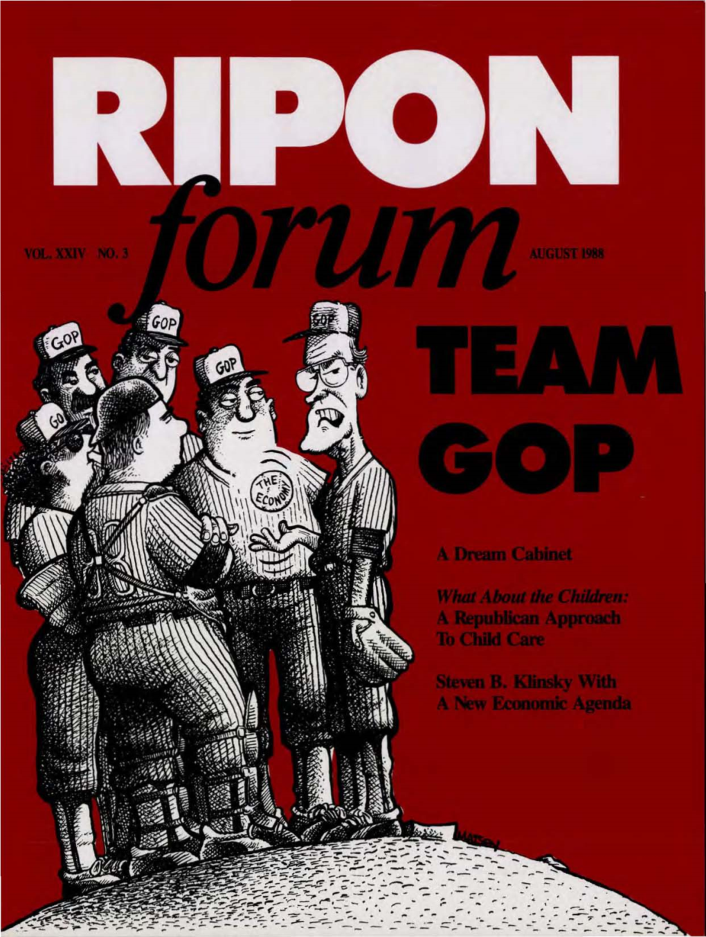 RIPON/Orum Congressional Republicans-Lynn Mar­ Tin, Sherwood Boehlert and Arlen Spec­ F:Diior