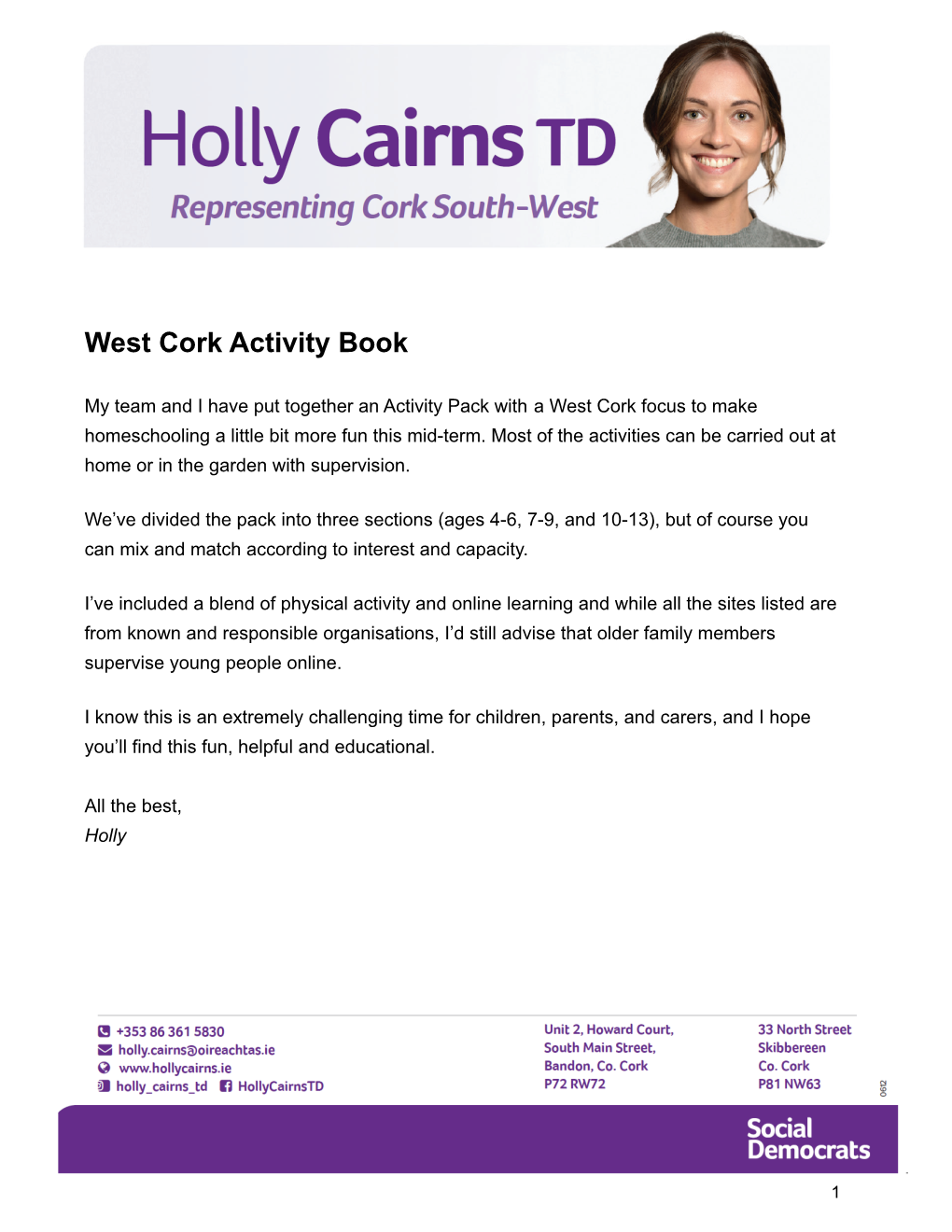West Cork Activity Book