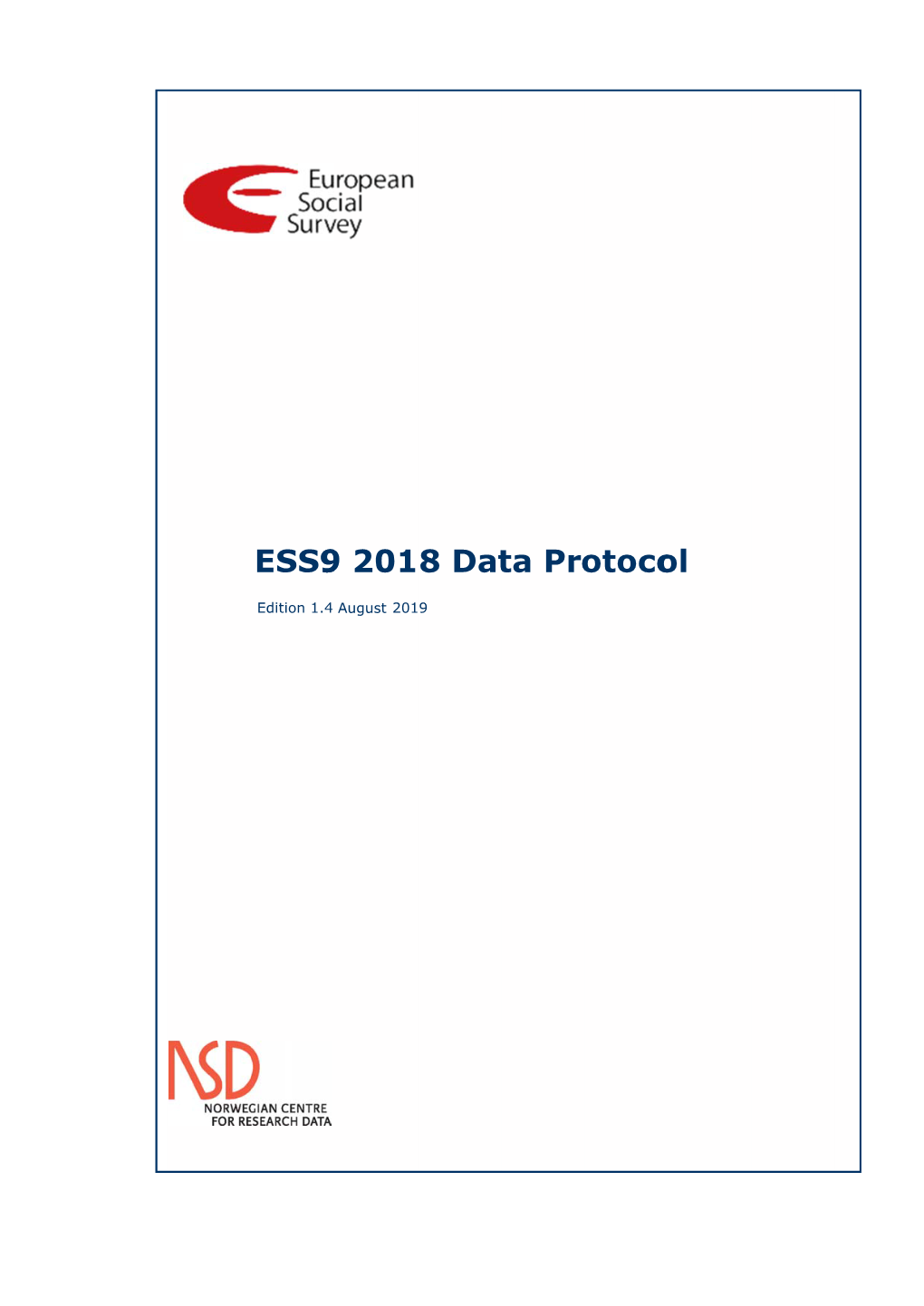 ESS9 Data Protocol (See Section F and G)