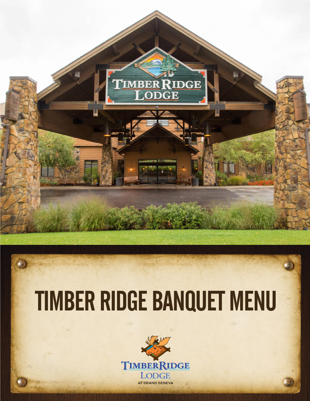 Timber Ridge Banquet Menu Table of Contents