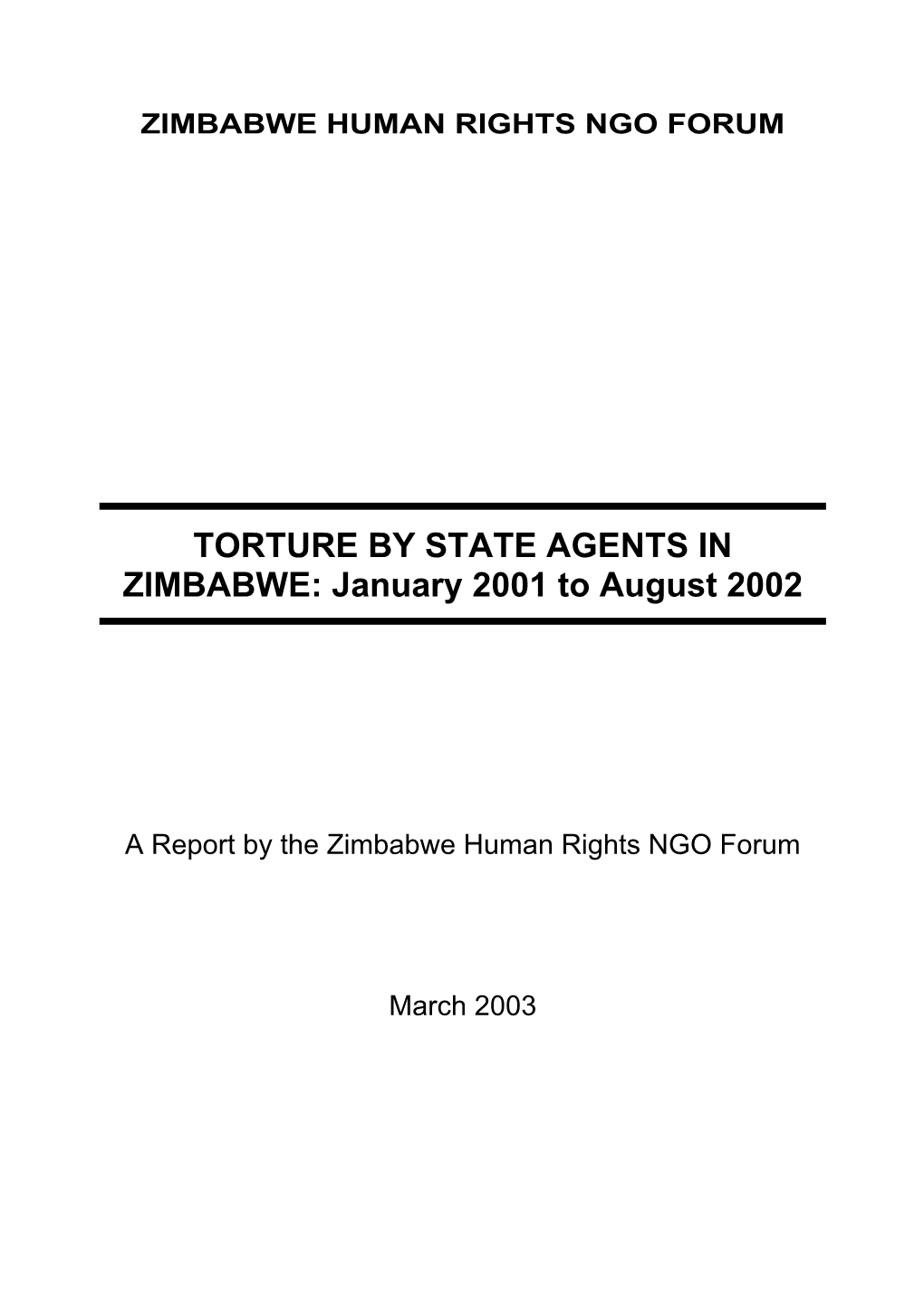 Police, CIO and Army Involvement in Gross Human Rights Violations Proliferated