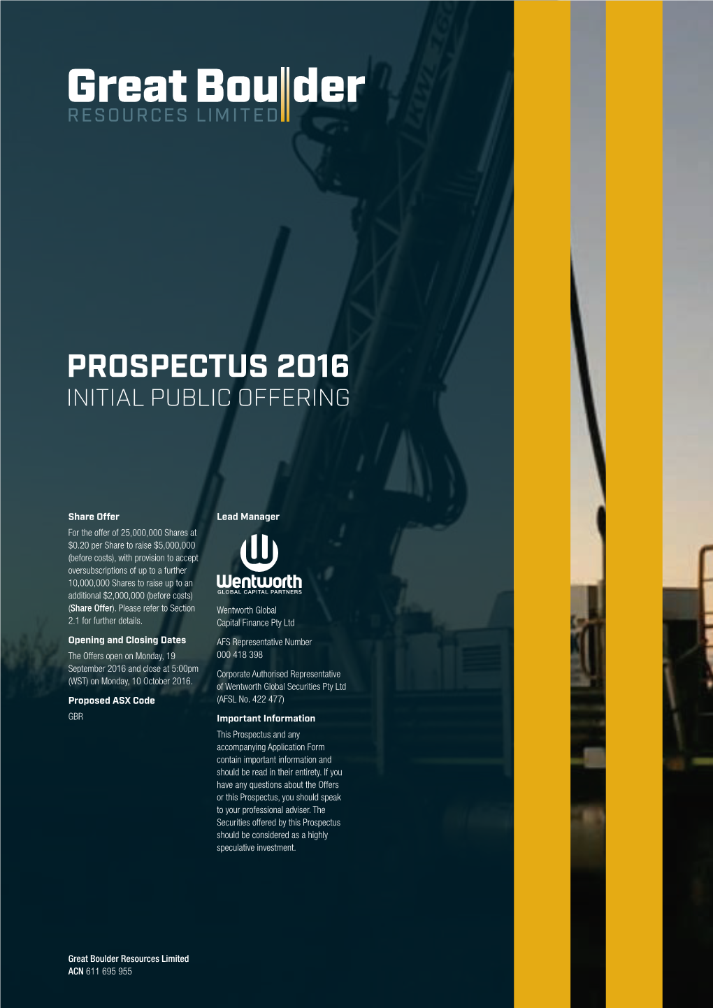 Prospectus 2016 Initial Public Offering
