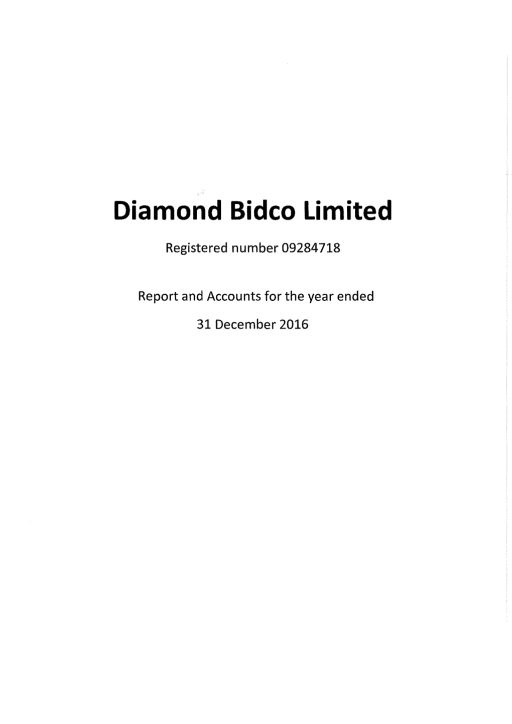 Diamond Bidco Limited