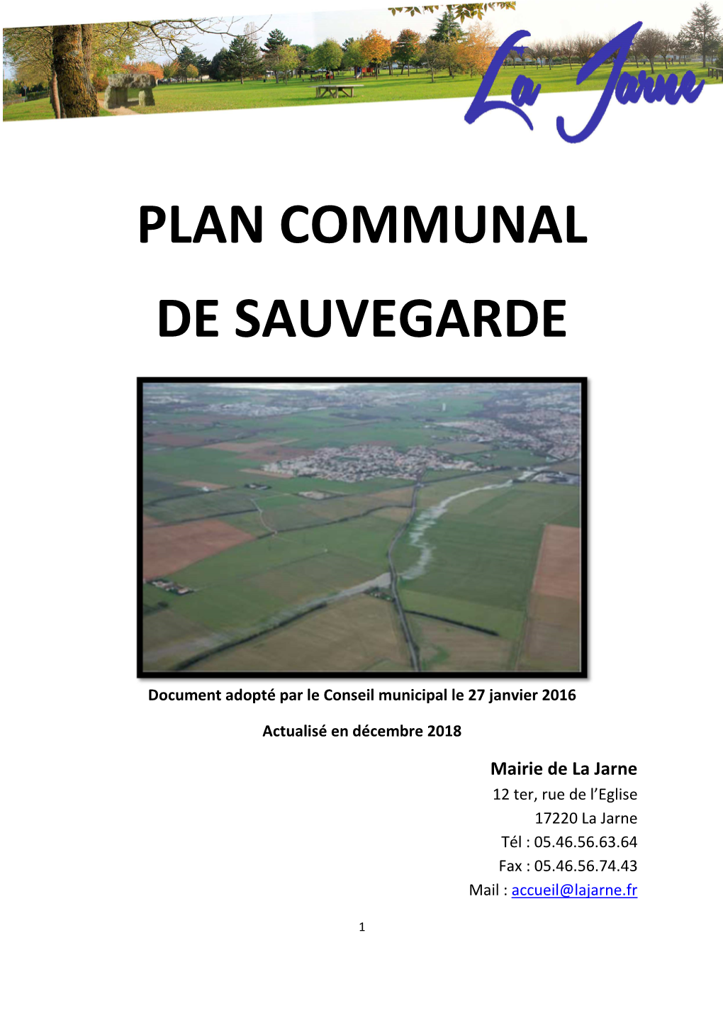 PCS Commune De La Jarne