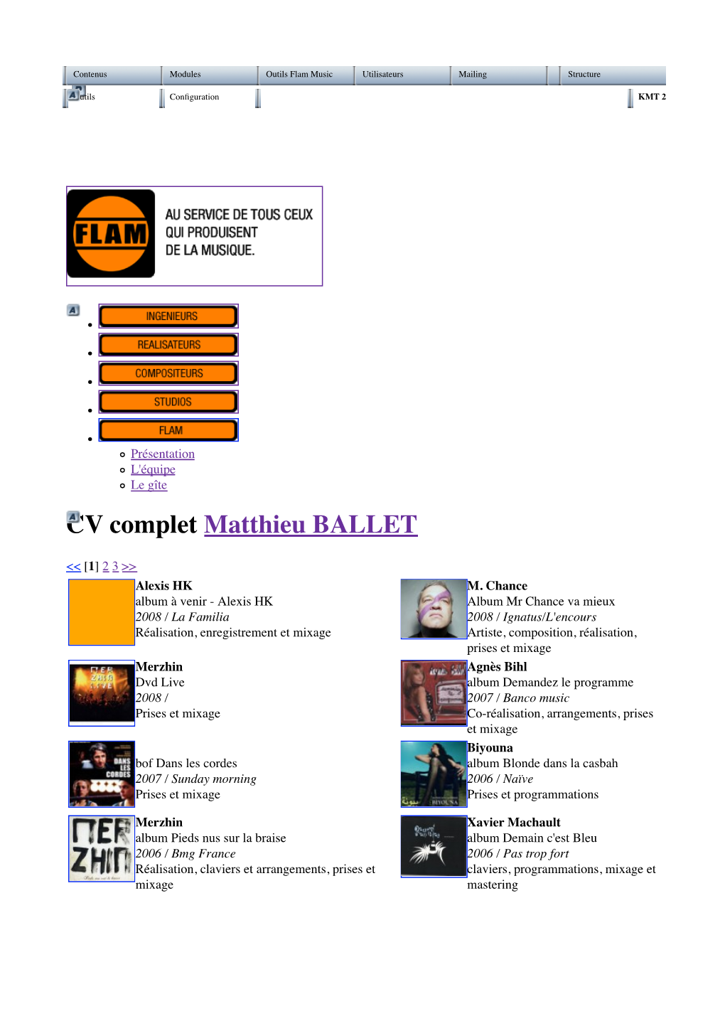 CV Complet Matthieu BALLET