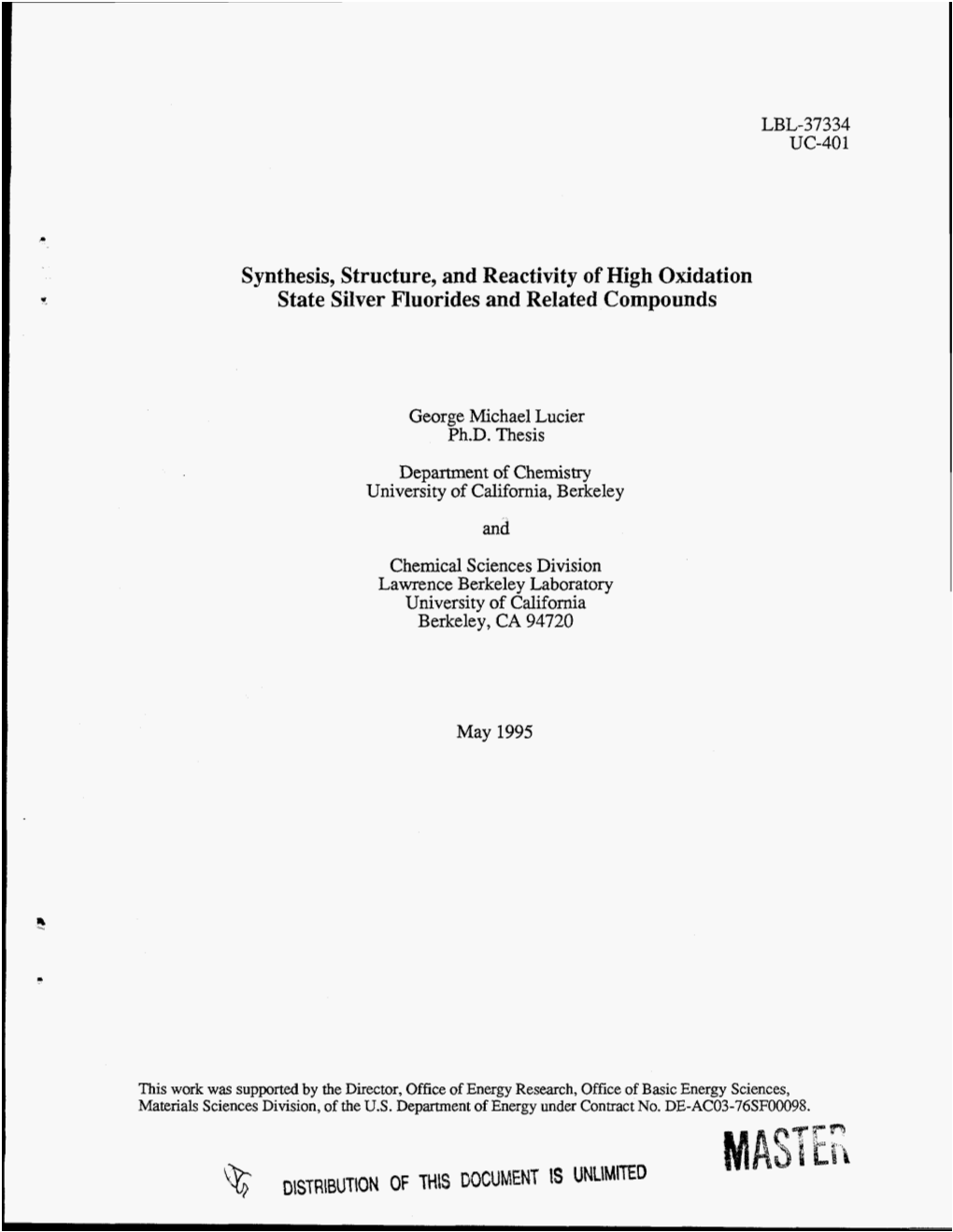 Synthesis, Structure, and Reactivity of High Oxidation State Silver Fluorides and Related Compounds