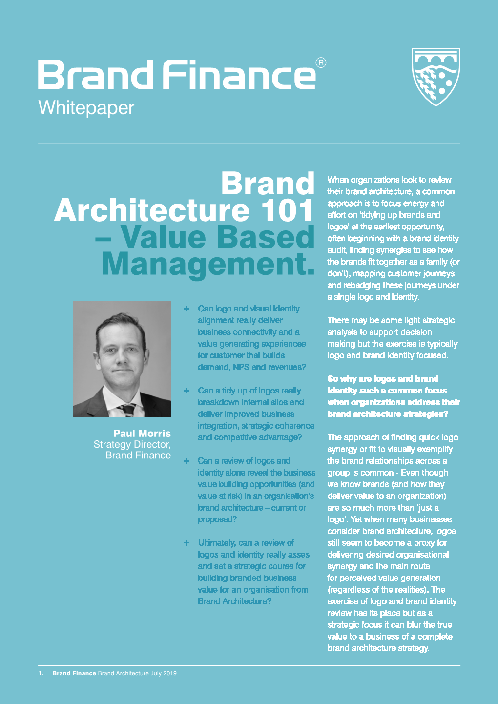 Brand Architecture 101 – Value Based Management
