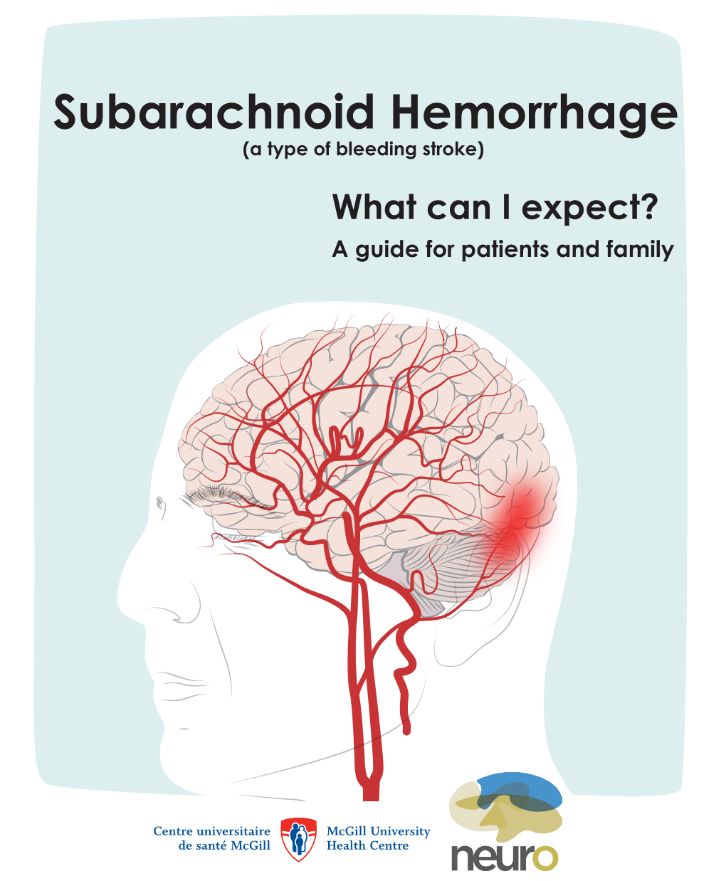 Subarachnoid Hemorrhage (A Type of Bleeding Stroke) What Can I Expect? a Guide for Patients and Family