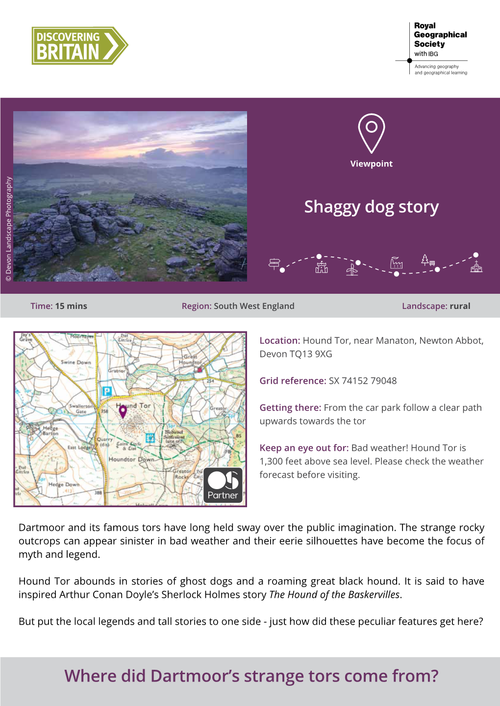 Shaggy Dog Story Where Did Dartmoor's Strange Tors Come From?