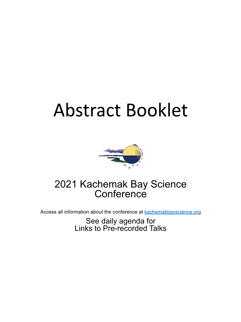 2021 Kachemak Bay Science Conference