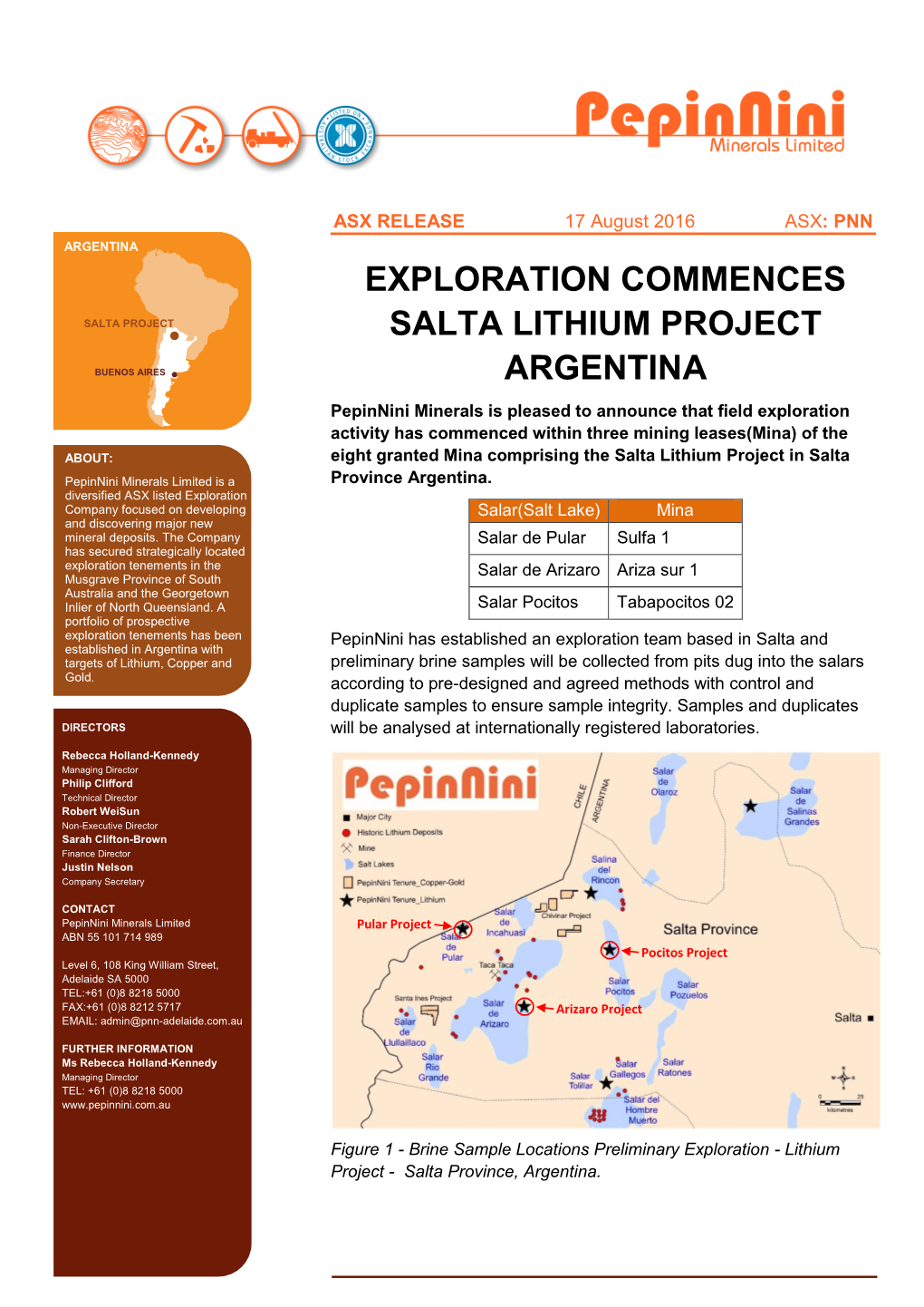 Exploration Commences Salta Lithium Project Argentina