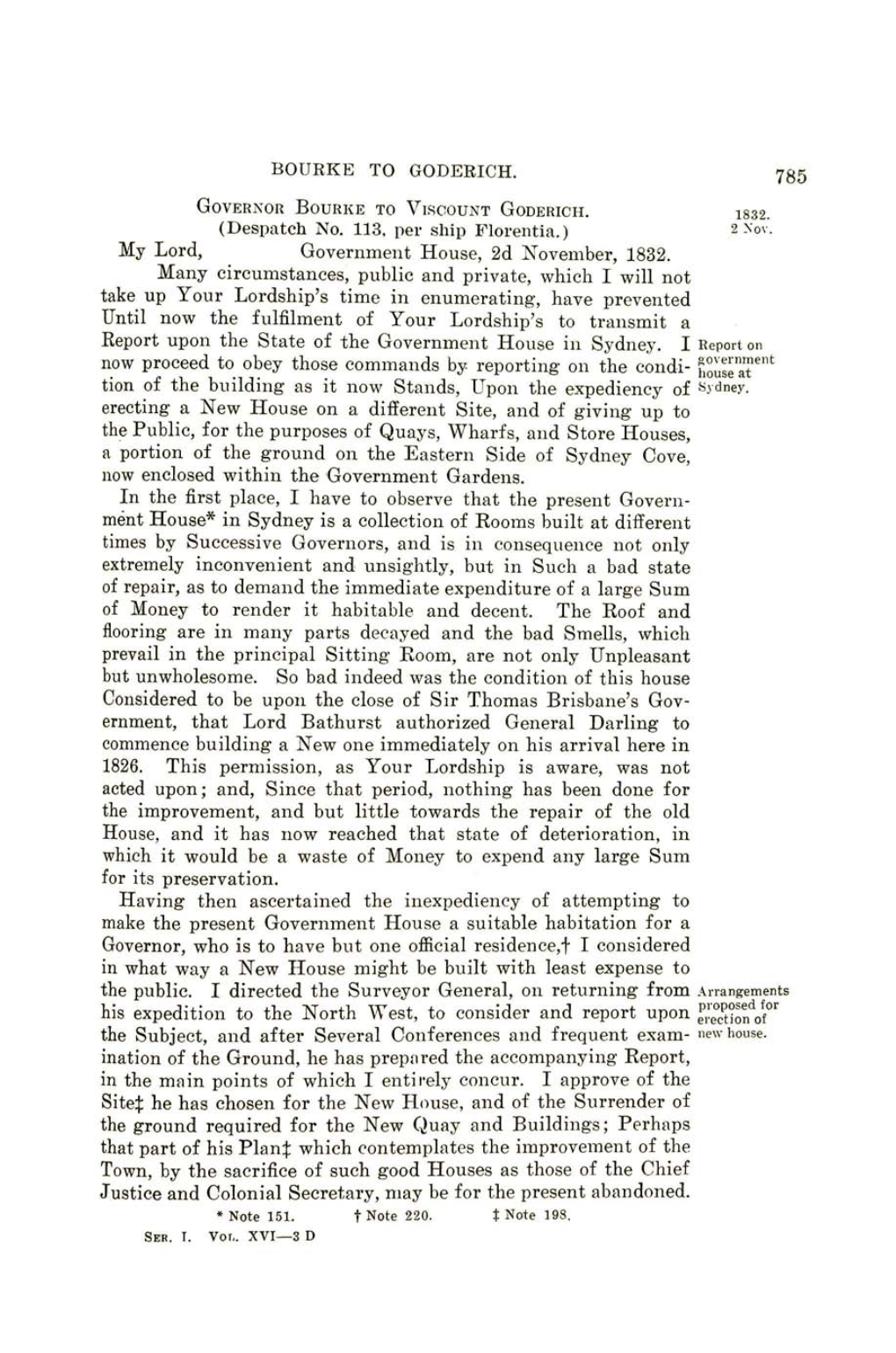 Bourke to Goderich. 785 Governor Bourke to Viscount Goderich