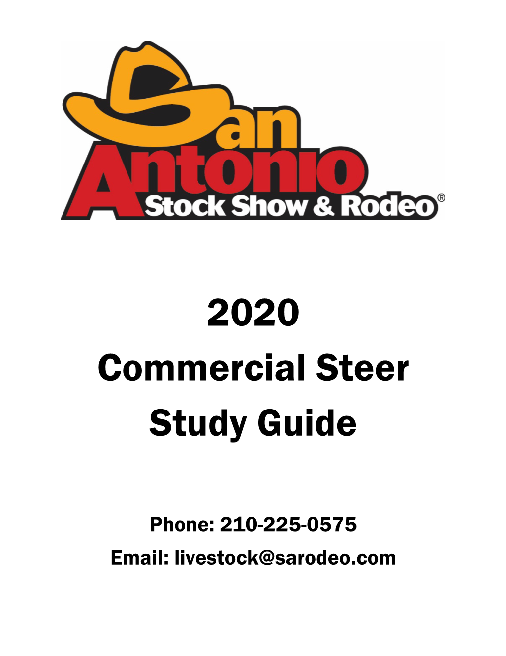 2020 Commercial Steer Study Guide