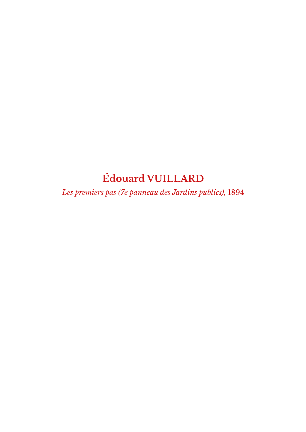 Édouard VUILLARD