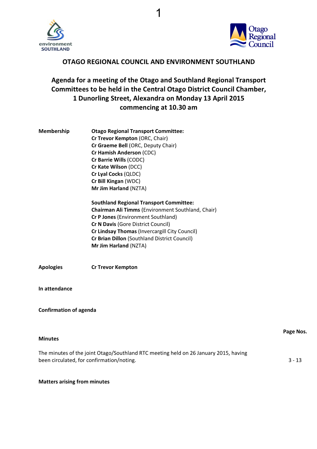 Agenda ORC-ES RTC Meeting 13 April 2015.Pdf