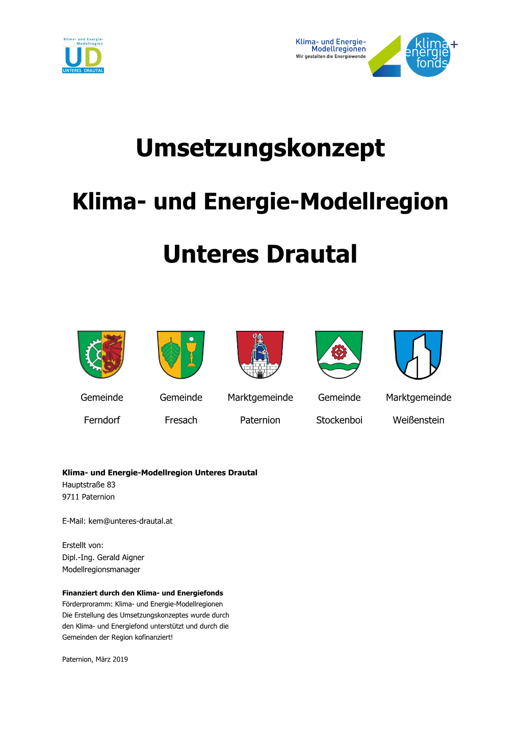 Umsetzungskonzept KEM Unteres Drautal 10 Von 115