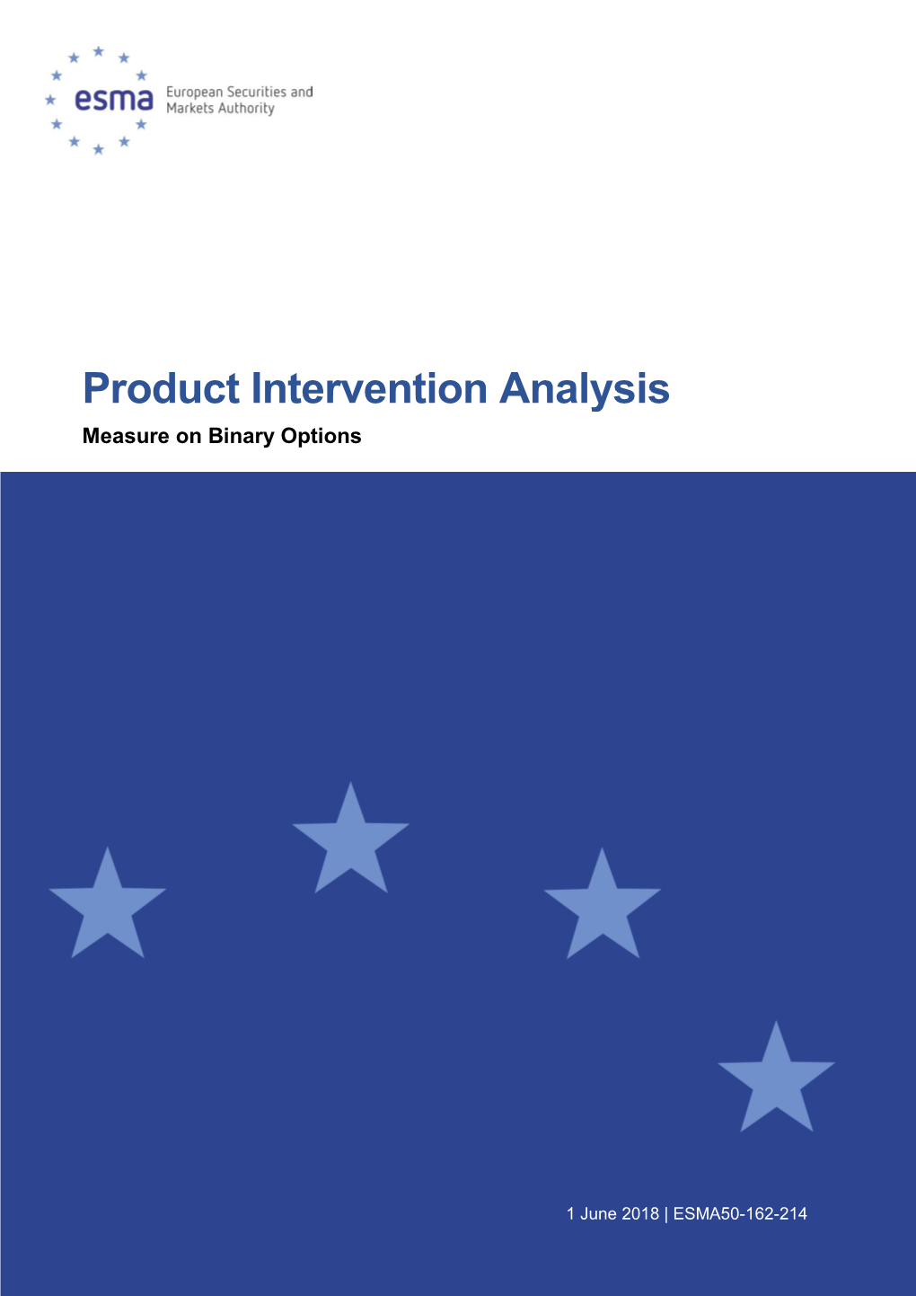 Product Intervention Analysis Binary Options