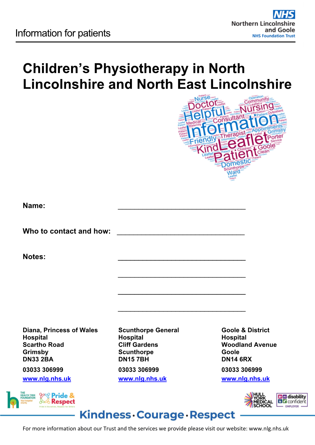 Children's Physiotherapy in North Lincolnshire and North East