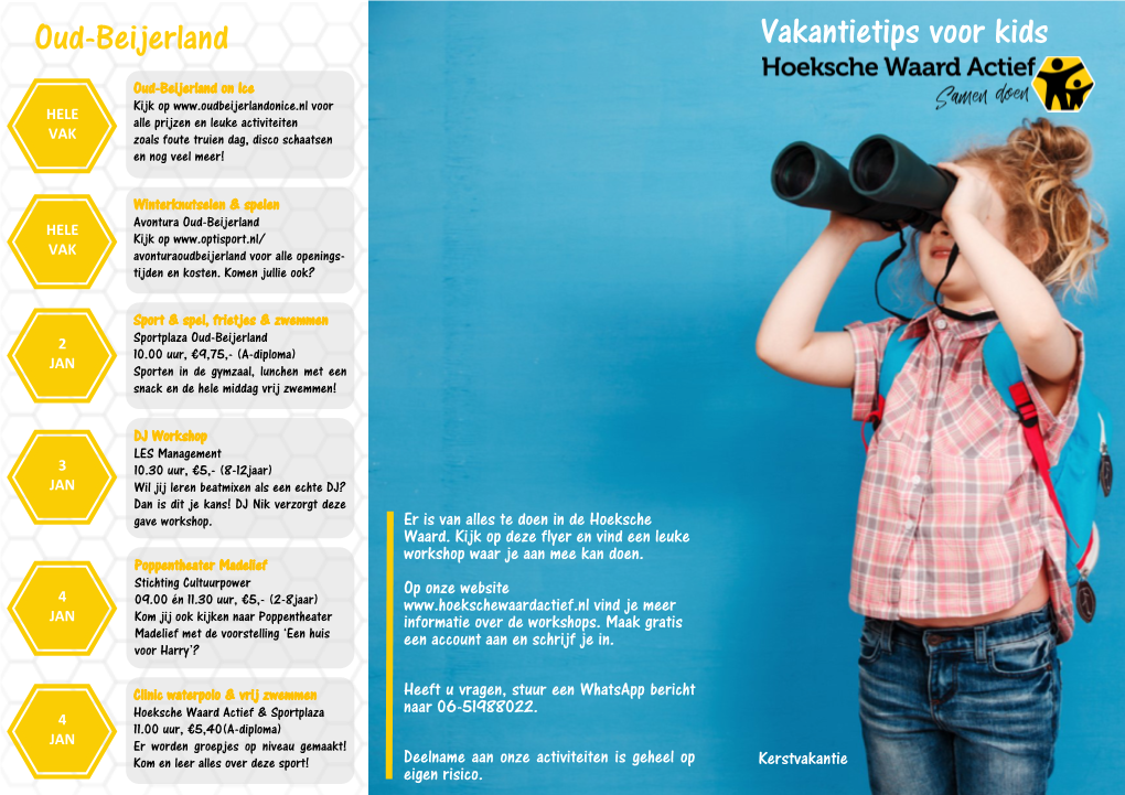 Oud-Beijerland Vakantietips Voor Kids