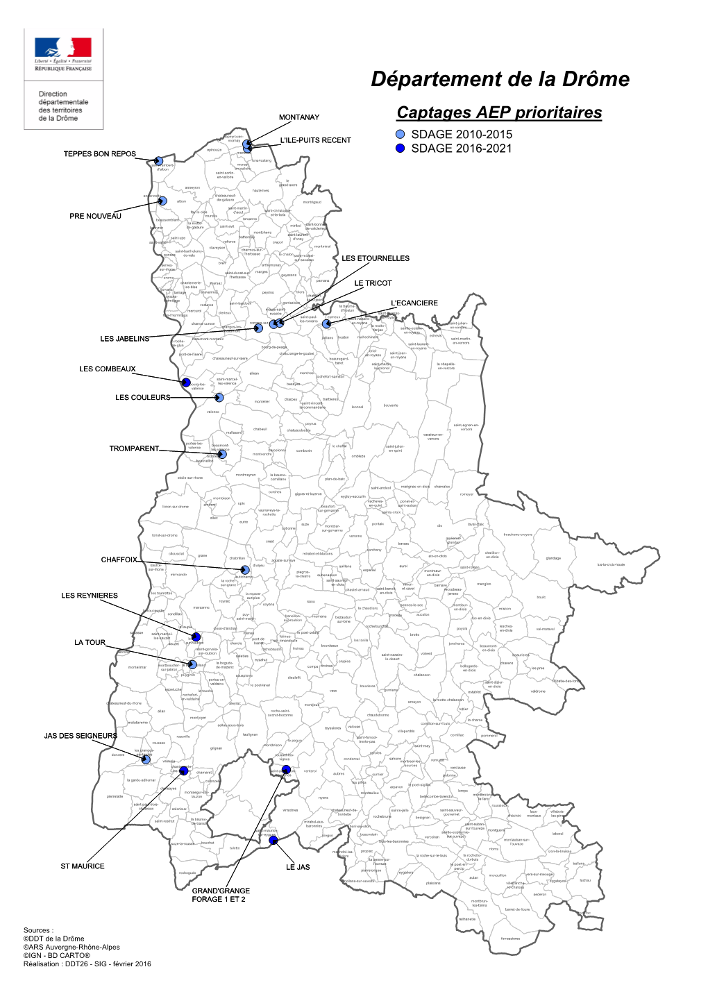 Carte Des Captages Prioritaires Dromois