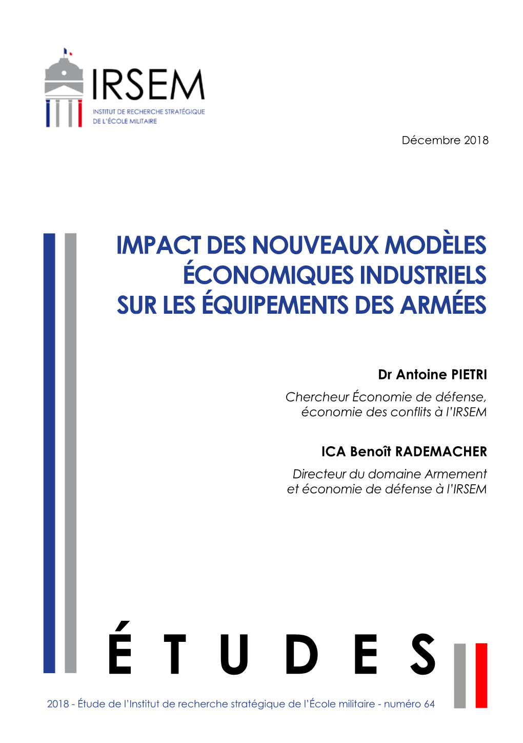 Impact Des Nouveaux Modèles Économiques Industriels Sur Les Équipements Des Armées