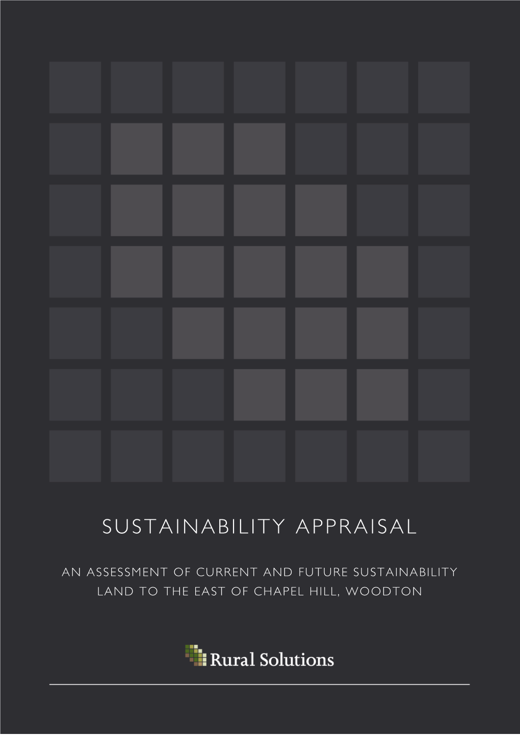 Sustainability Appraisal