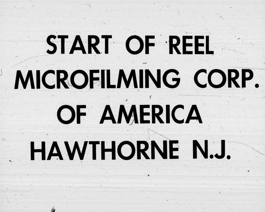 Of Reel Microfilming Corp of America Hawthorne Nj