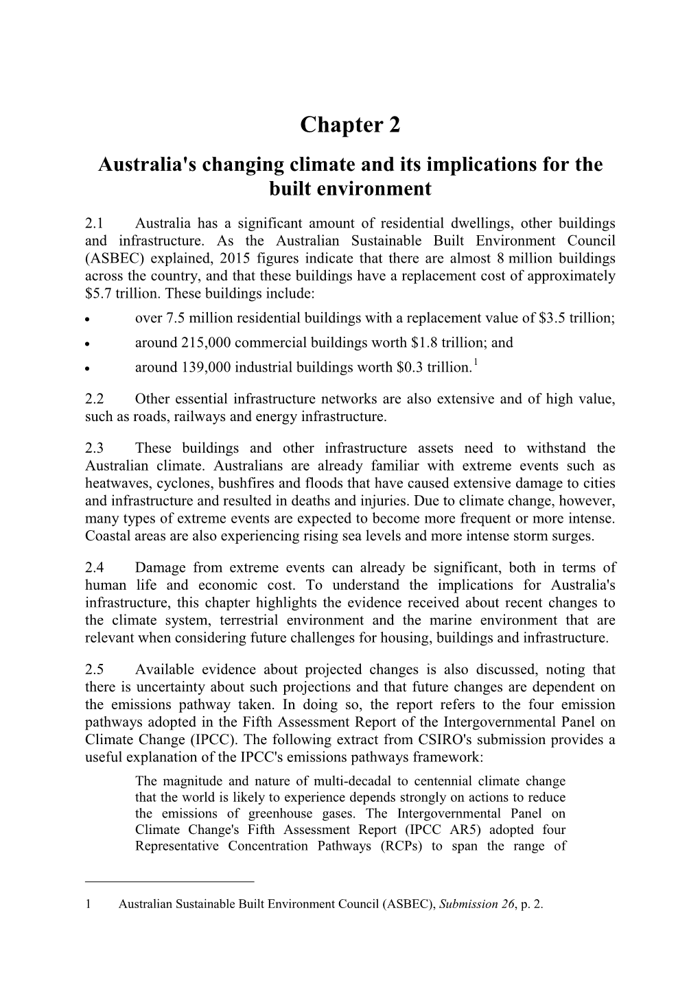 Report: Current and Future Impacts of Climate Change on Housing