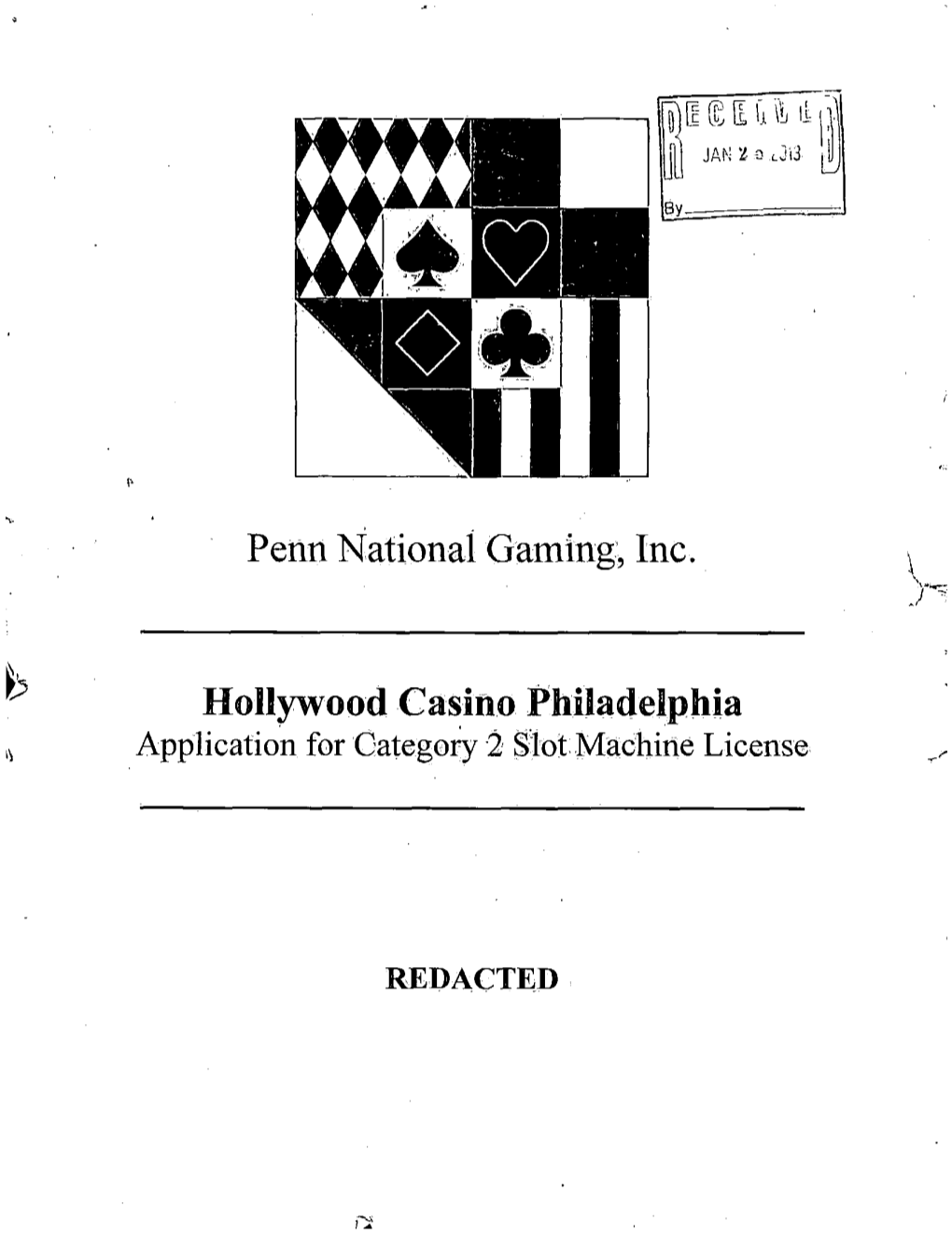 Penn National Gaming, Inc. Hollywood Casino Philadelphia