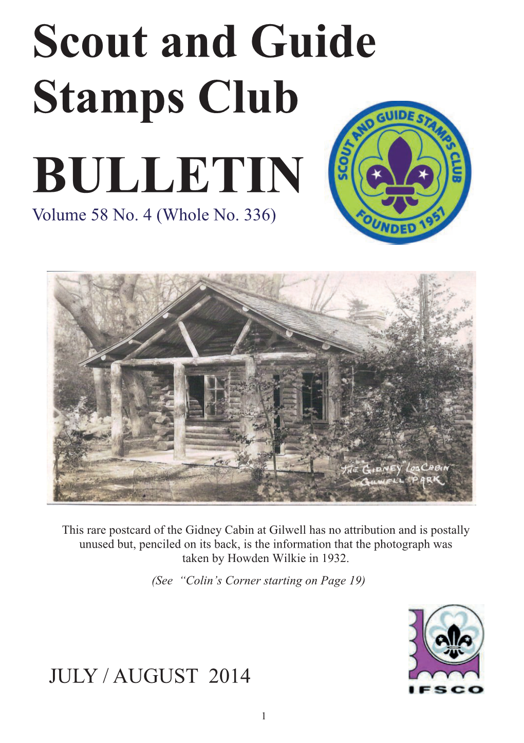 Scout and Guide Stamps Club BULLETIN #336